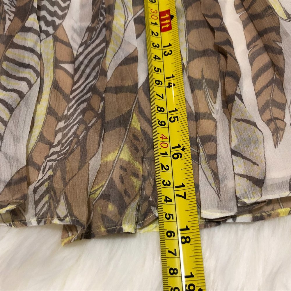 ✨HOST PICK✨*BRAND NEW* Club Monaco Geometric Print Silk (Molli) Skirt - Size 0 - Picture 9 of 12